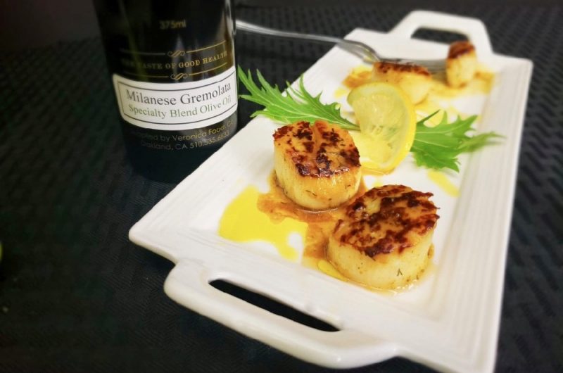 EZPZ Milanese Gremolata Seared Scallops