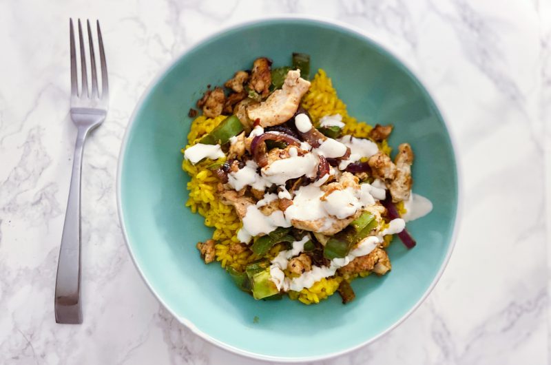Southwest Chicken & Yellow Rice Bowls