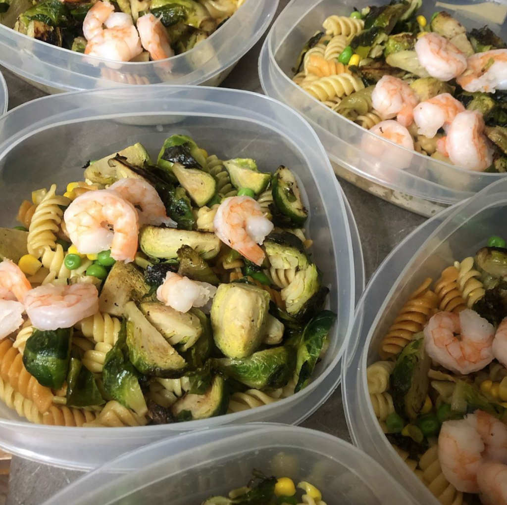 Shrimp & Veggie Pasta (Meal Prep) - Abingdon Olive Oil Company