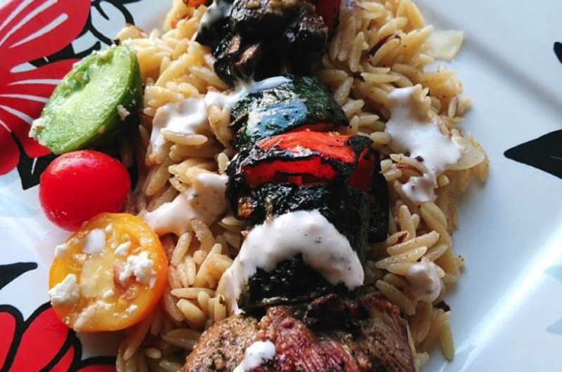 AOOC Rosemary Olive Oil Grilled Lamb Kabobs 