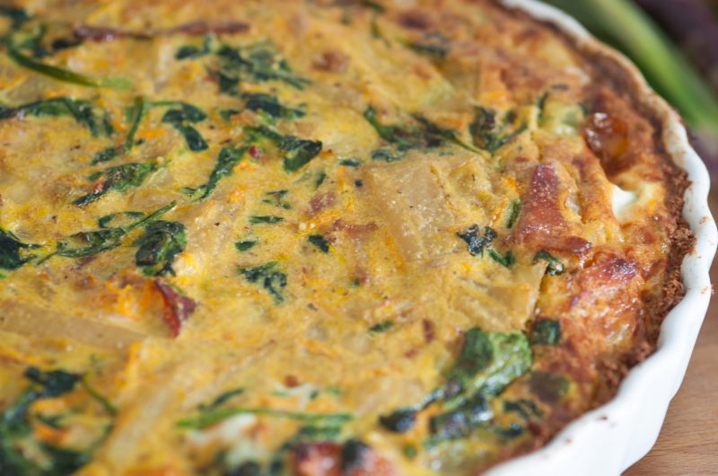 BACON GRUYERE SPINACH QUICHE