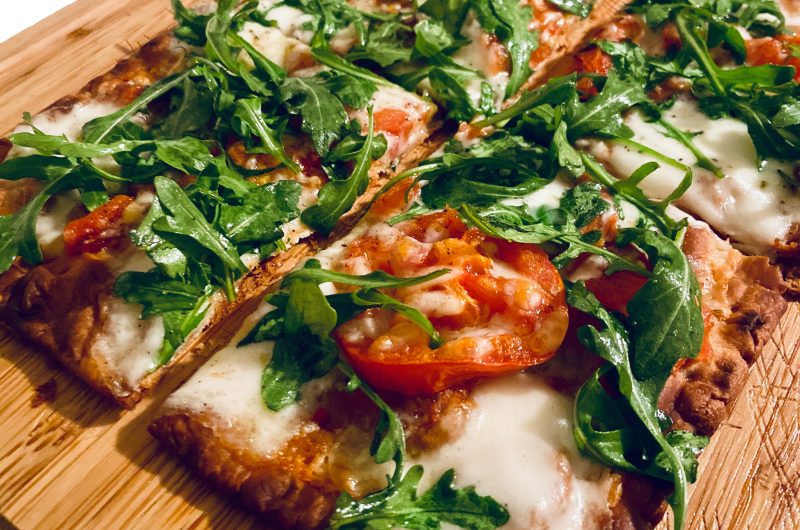 EZPZ Arugula Caprese Flatbread