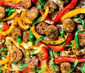 Beer-Braised Sausage & Peppers - Abingdon Olive Oil Company
