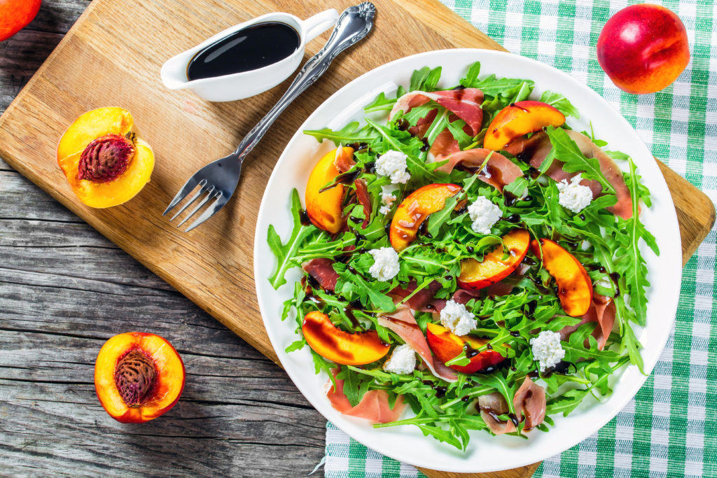 Peach Arugula Salad