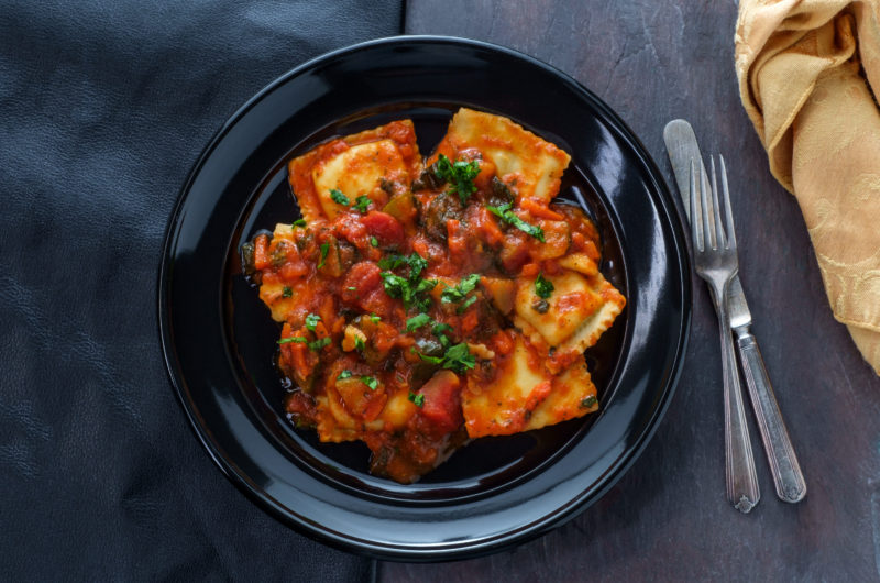 Creamy Harissa Ravioli